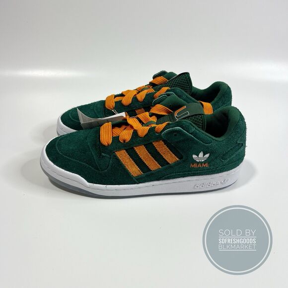 NCAA x Adidas Forum Low “MIAMI 2025” HQ7483 Men’s Shoes Sz 10